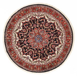 Perzisch tapijt - Bijar rond  - 155 x 155 cm - donkerrood