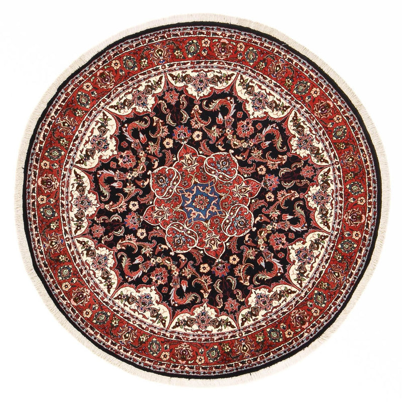 Perzisch tapijt - Bijar rond  - 155 x 155 cm - donkerrood