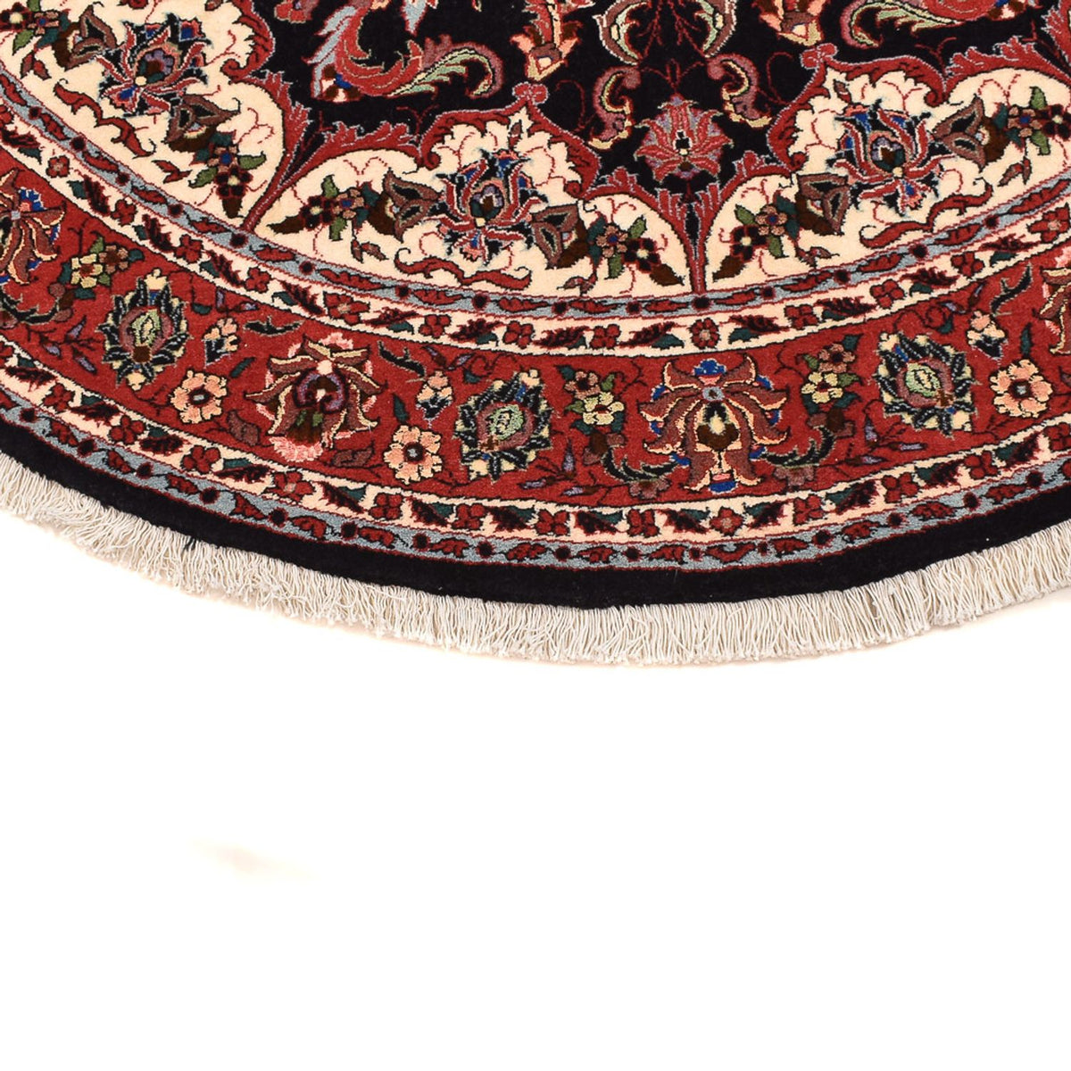 Perzisch tapijt - Bijar rond  - 155 x 155 cm - donkerrood
