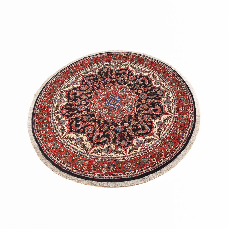Perzisch tapijt - Bijar rond  - 155 x 155 cm - donkerrood