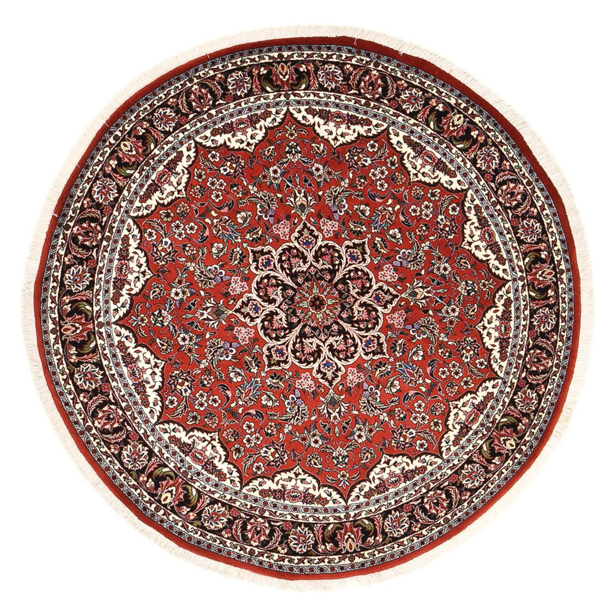 Perzisch tapijt - Bijar rond  - 145 x 145 cm - rood