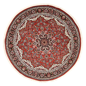 Perzisch tapijt - Bijar rond  - 145 x 145 cm - rood