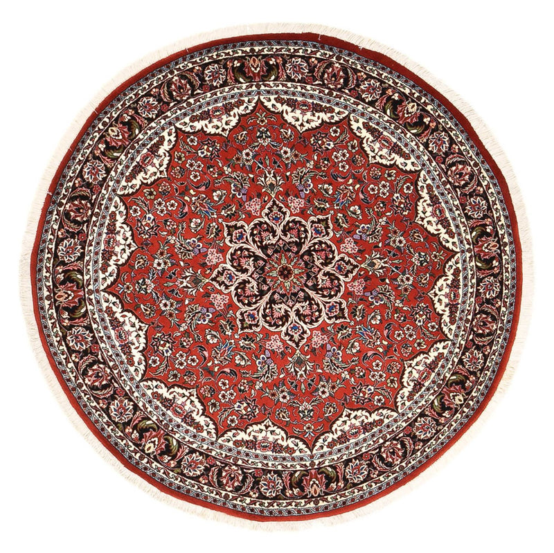 Perzisch tapijt - Bijar rond  - 145 x 145 cm - rood
