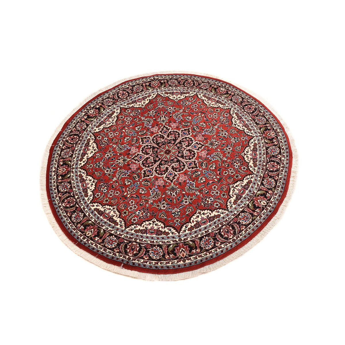 Perzisch tapijt - Bijar rond  - 145 x 145 cm - rood