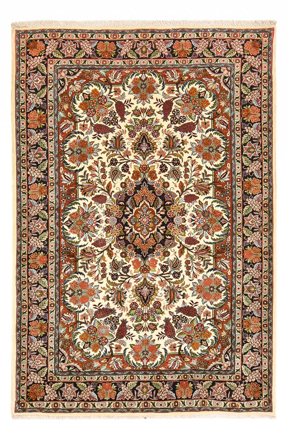 Perzisch tapijt - Bijar - 210 x 140 cm - licht beige