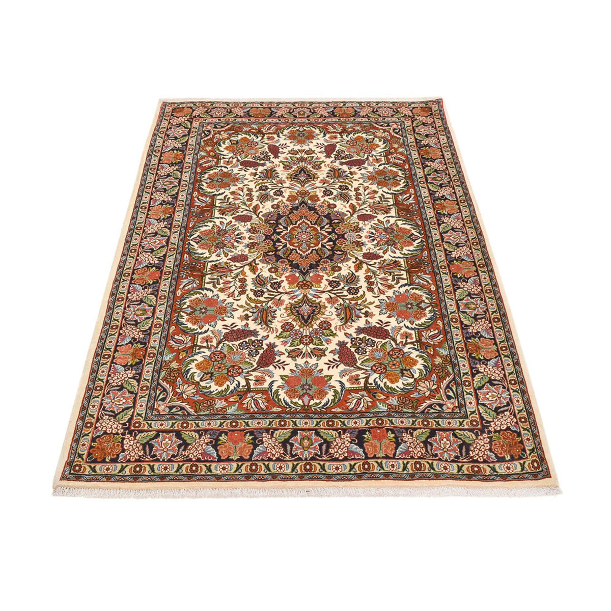 Perzisch tapijt - Bijar - 210 x 140 cm - licht beige