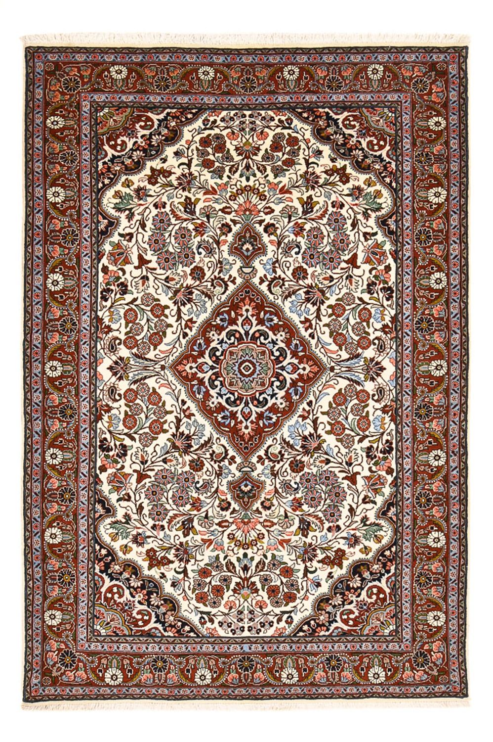 Perzisch tapijt - Bijar - 215 x 137 cm - crème