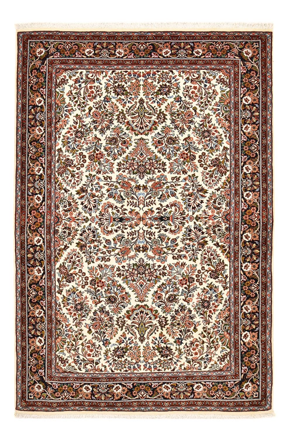Perzisch tapijt - Bijar - 213 x 135 cm - crème