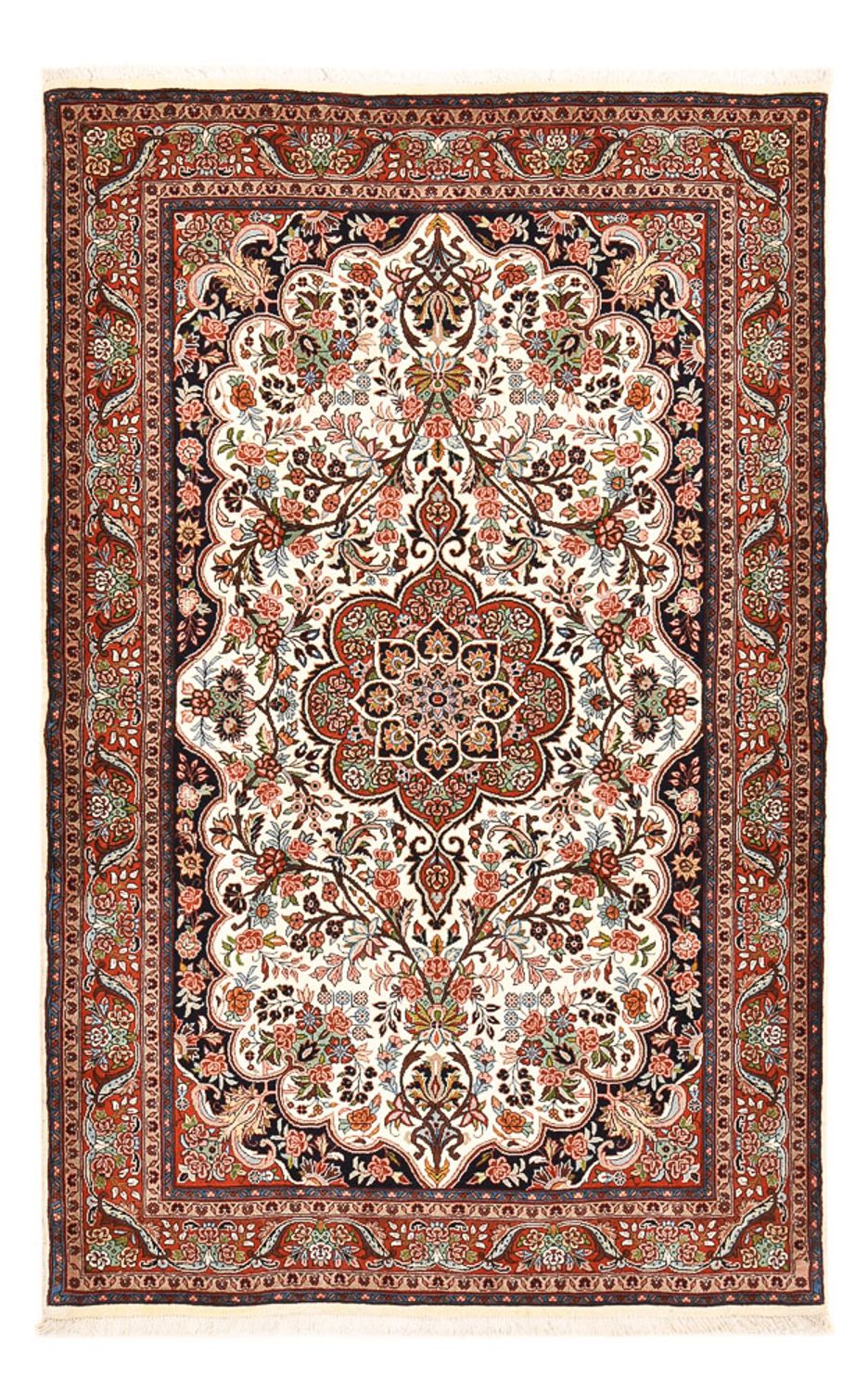 Perzisch tapijt - Bijar - 220 x 132 cm - crème