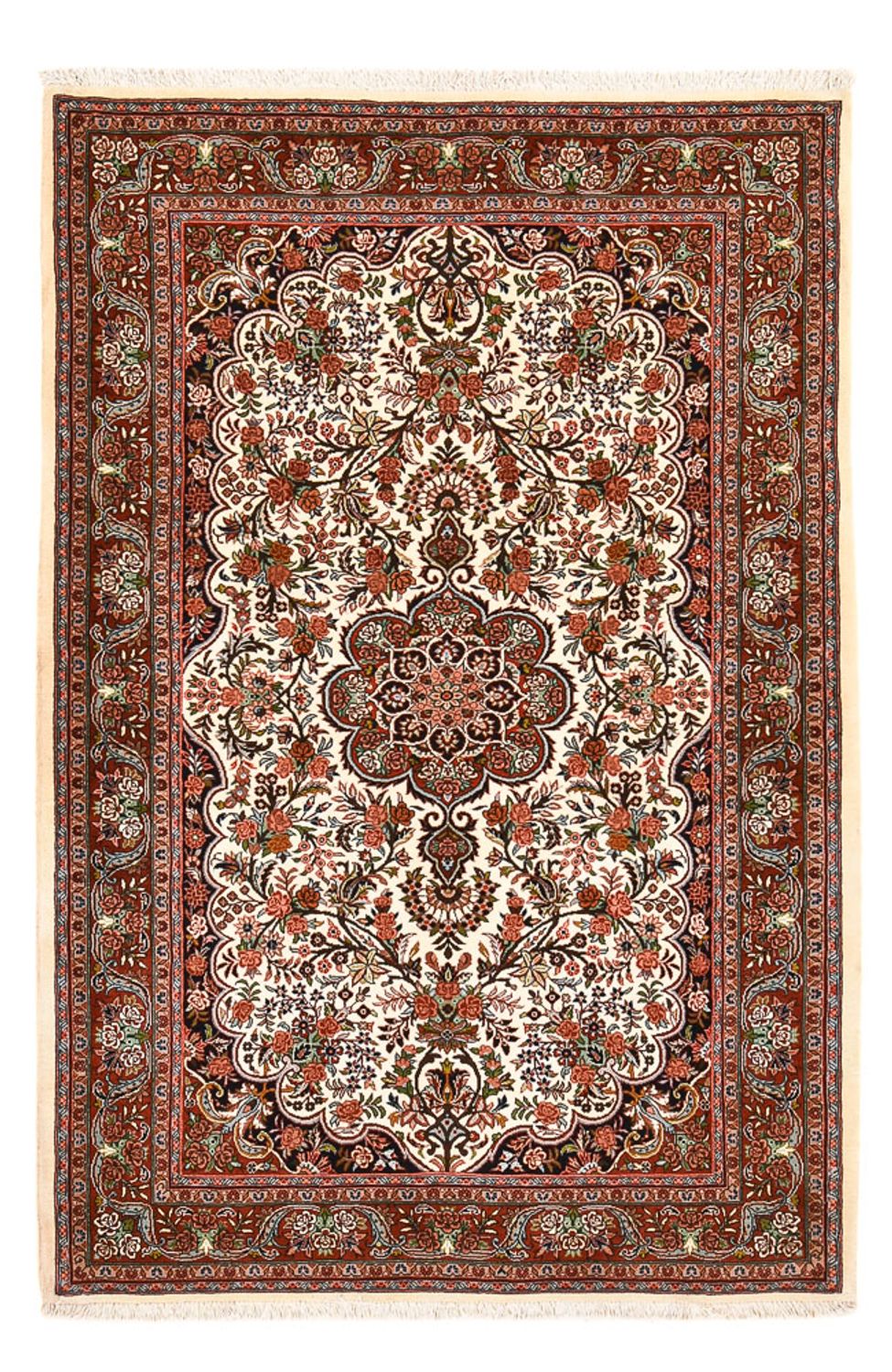 Perzisch tapijt - Bijar - 208 x 137 cm - crème