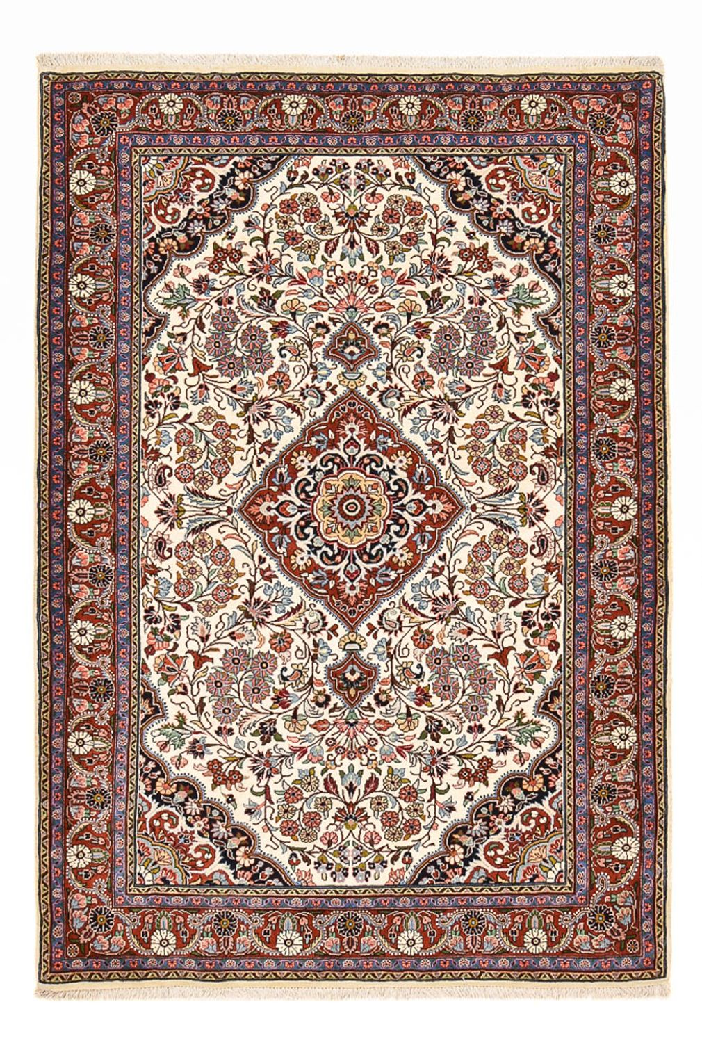 Perzisch tapijt - Bijar - 208 x 136 cm - crème