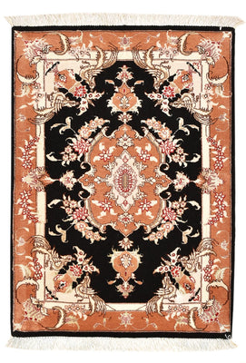 Perzisch tapijt - Tabriz - Royal - 88 x 60 cm - donkerblauw