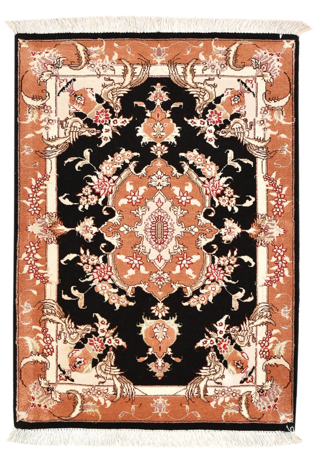 Perzisch tapijt - Tabriz - Royal - 88 x 60 cm - donkerblauw
