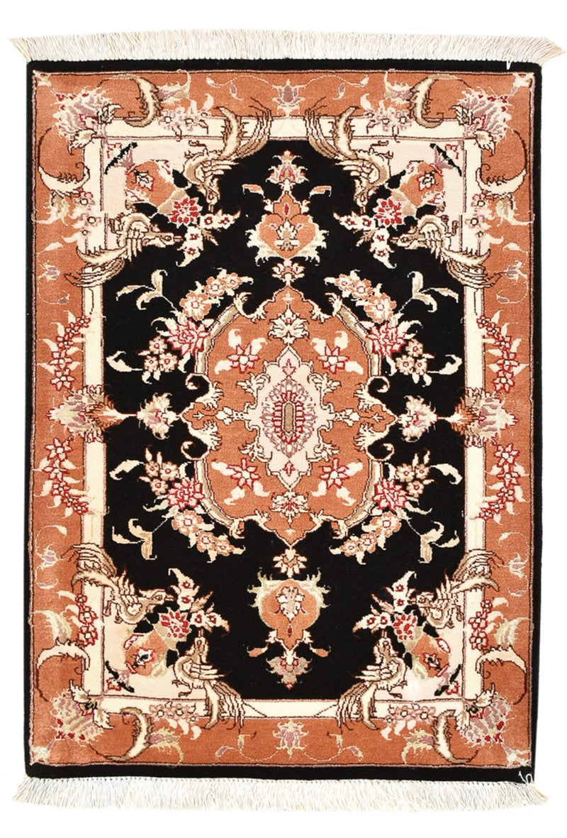 Perzisch tapijt - Tabriz - Royal - 88 x 60 cm - donkerblauw