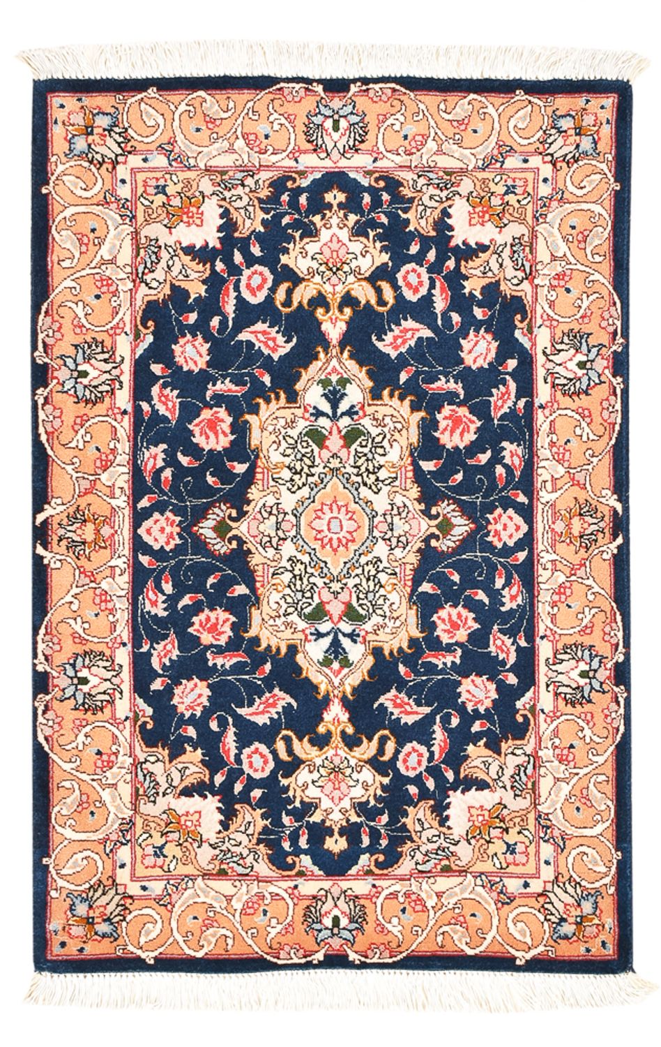 Perzisch tapijt - Tabriz - Royal - 91 x 59 cm - donkerblauw