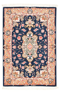 Perzisch tapijt - Tabriz - Royal - 91 x 59 cm - donkerblauw