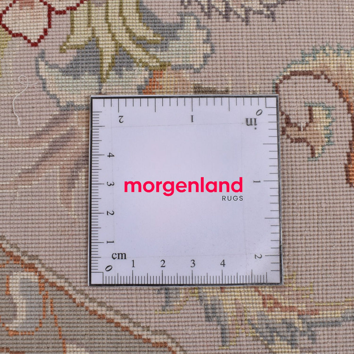 Perzisch tapijt - Tabriz - Royal rond  - 303 x 303 cm - beige