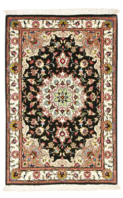 Perzisch tapijt - Tabriz - Royal - 90 x 60 cm - donkerblauw