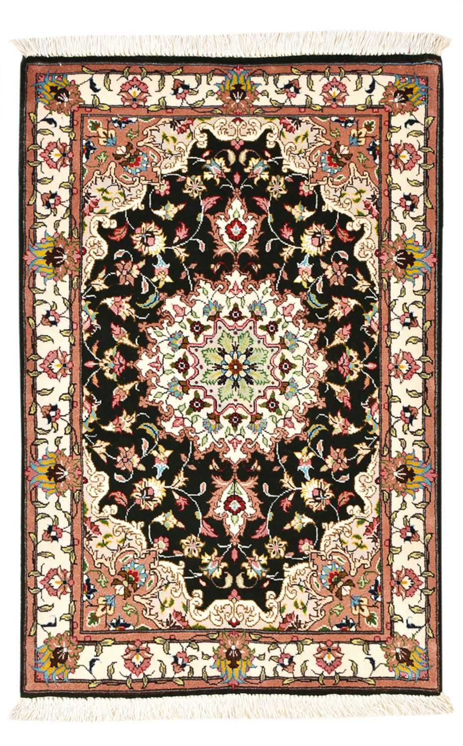 Perzisch tapijt - Tabriz - Royal - 90 x 60 cm - donkerblauw