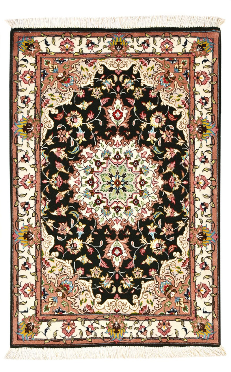 Perzisch tapijt - Tabriz - Royal - 90 x 60 cm - donkerblauw