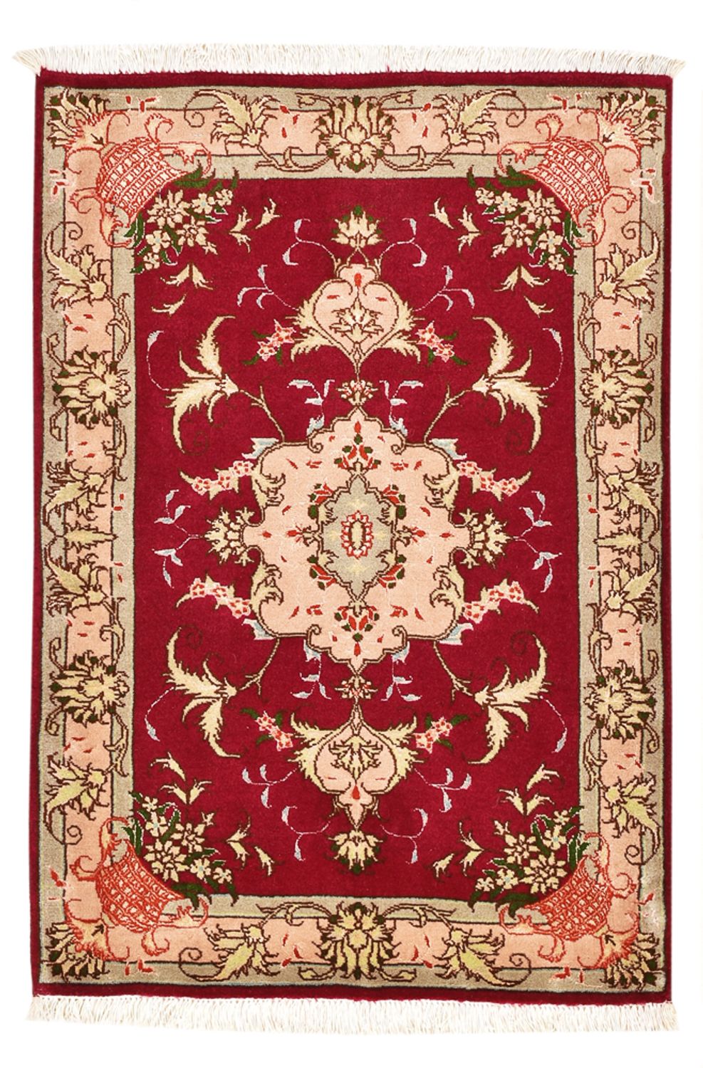 Perzisch tapijt - Tabriz - Royal - 90 x 60 cm - rood