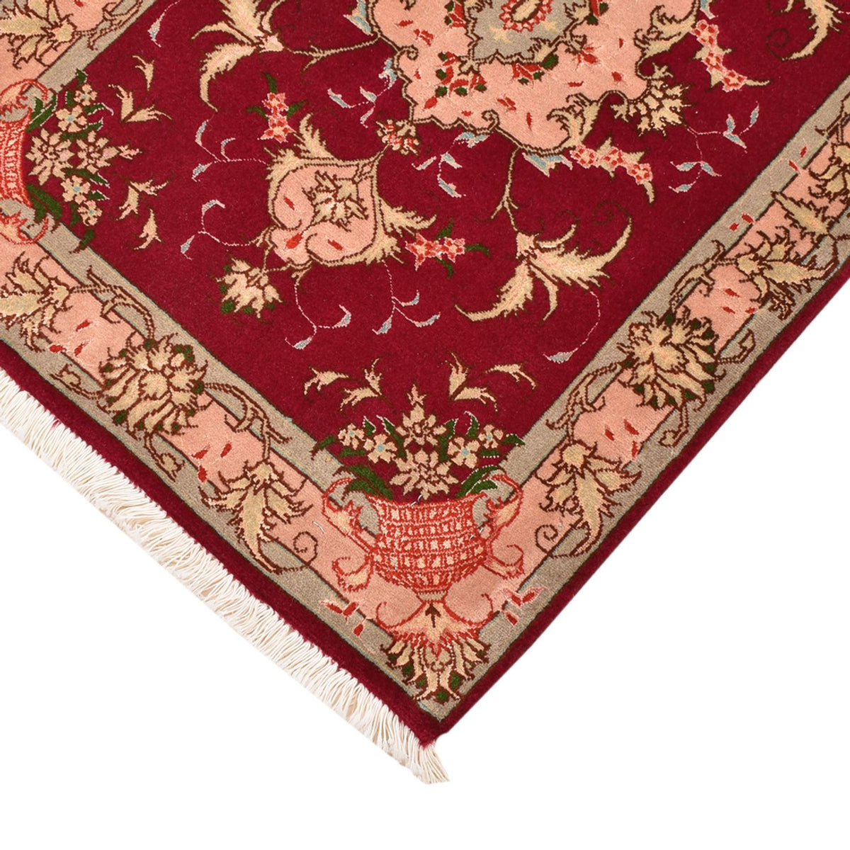 Perzisch tapijt - Tabriz - Royal - 90 x 60 cm - rood