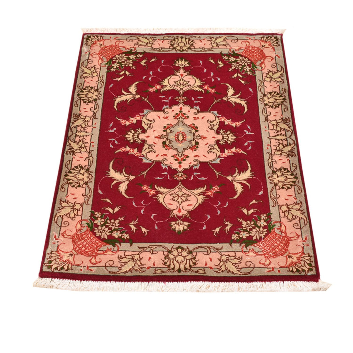 Perzisch tapijt - Tabriz - Royal - 90 x 60 cm - rood