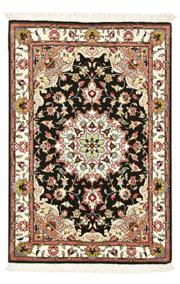 Perzisch tapijt - Tabriz - Royal - 90 x 60 cm - donkerblauw