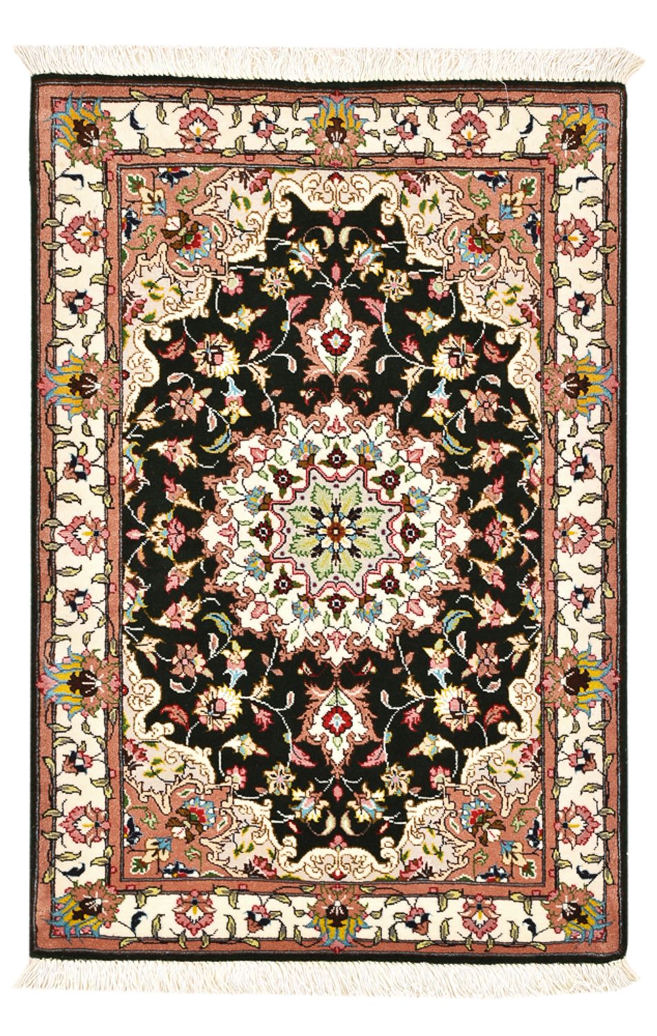 Perzisch tapijt - Tabriz - Royal - 90 x 60 cm - donkerblauw