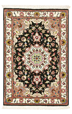 Perzisch tapijt - Tabriz - Royal - 90 x 60 cm - donkerblauw