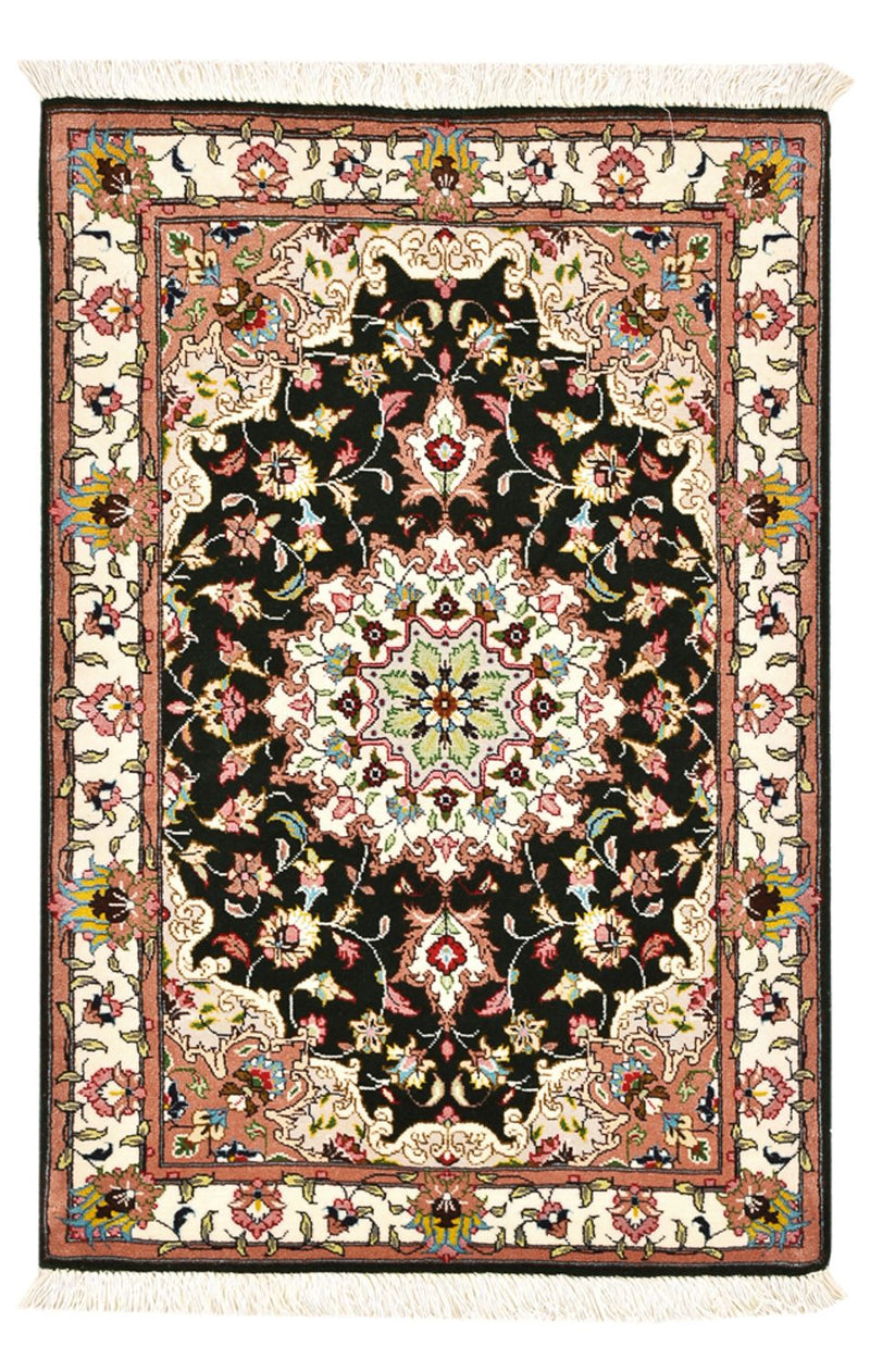 Perzisch tapijt - Tabriz - Royal - 90 x 60 cm - donkerblauw