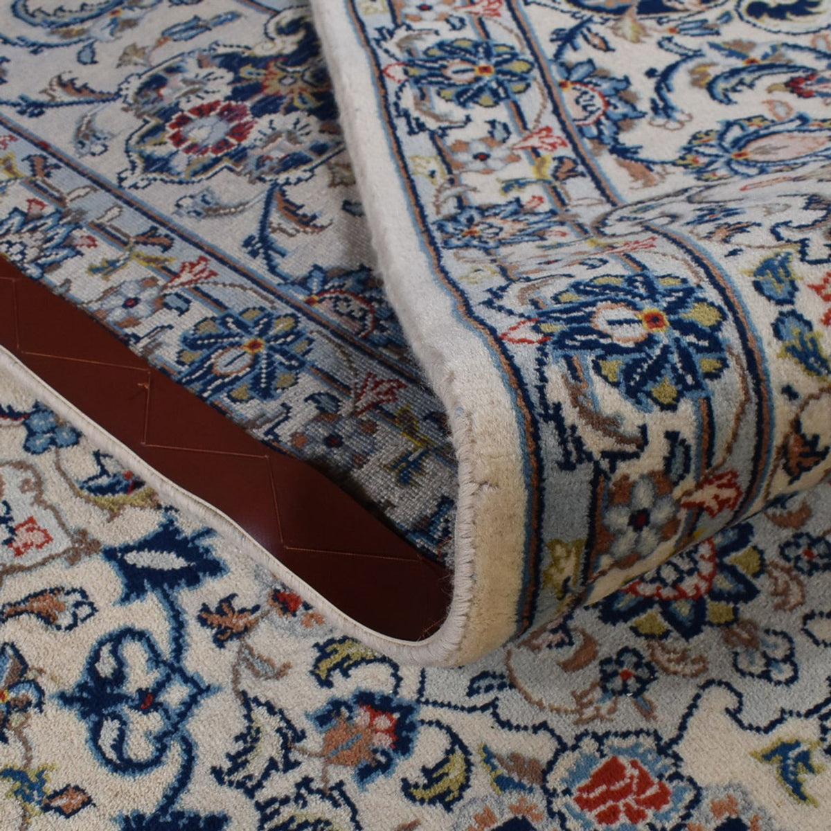 Perzisch tapijt - Keshan - Koninklijke - 348 x 252 cm - grijs