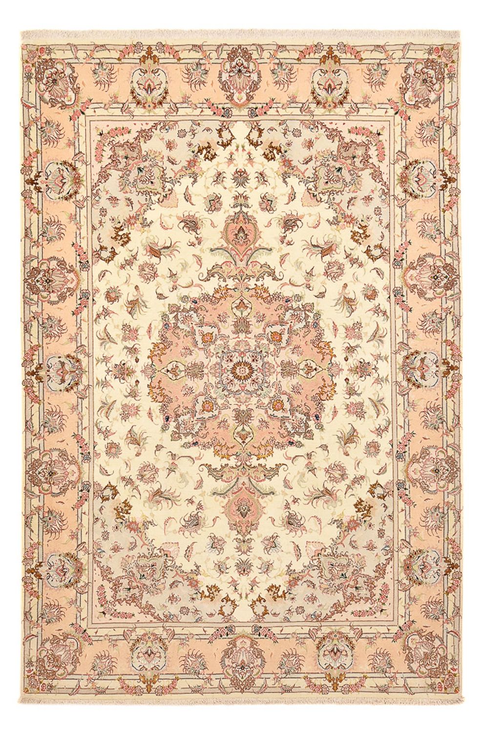 Perzisch tapijt - Tabriz - Royal - 312 x 202 cm - donker beige