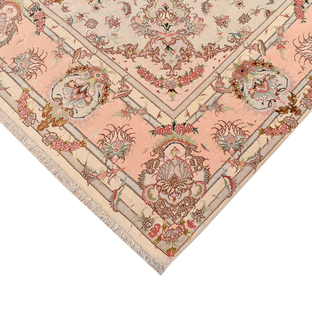 Perzisch tapijt - Tabriz - Royal - 312 x 202 cm - donker beige
