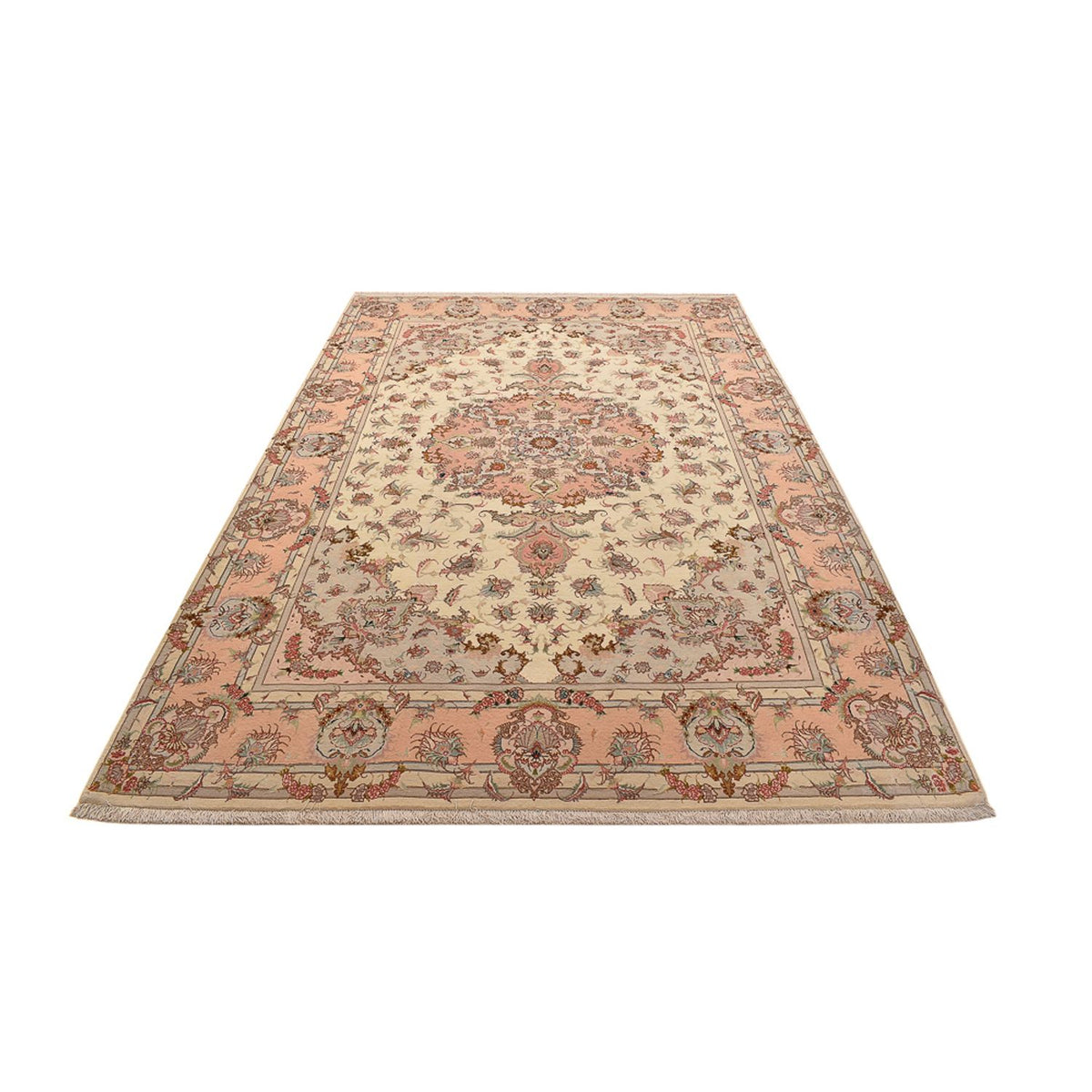 Perzisch tapijt - Tabriz - Royal - 312 x 202 cm - donker beige