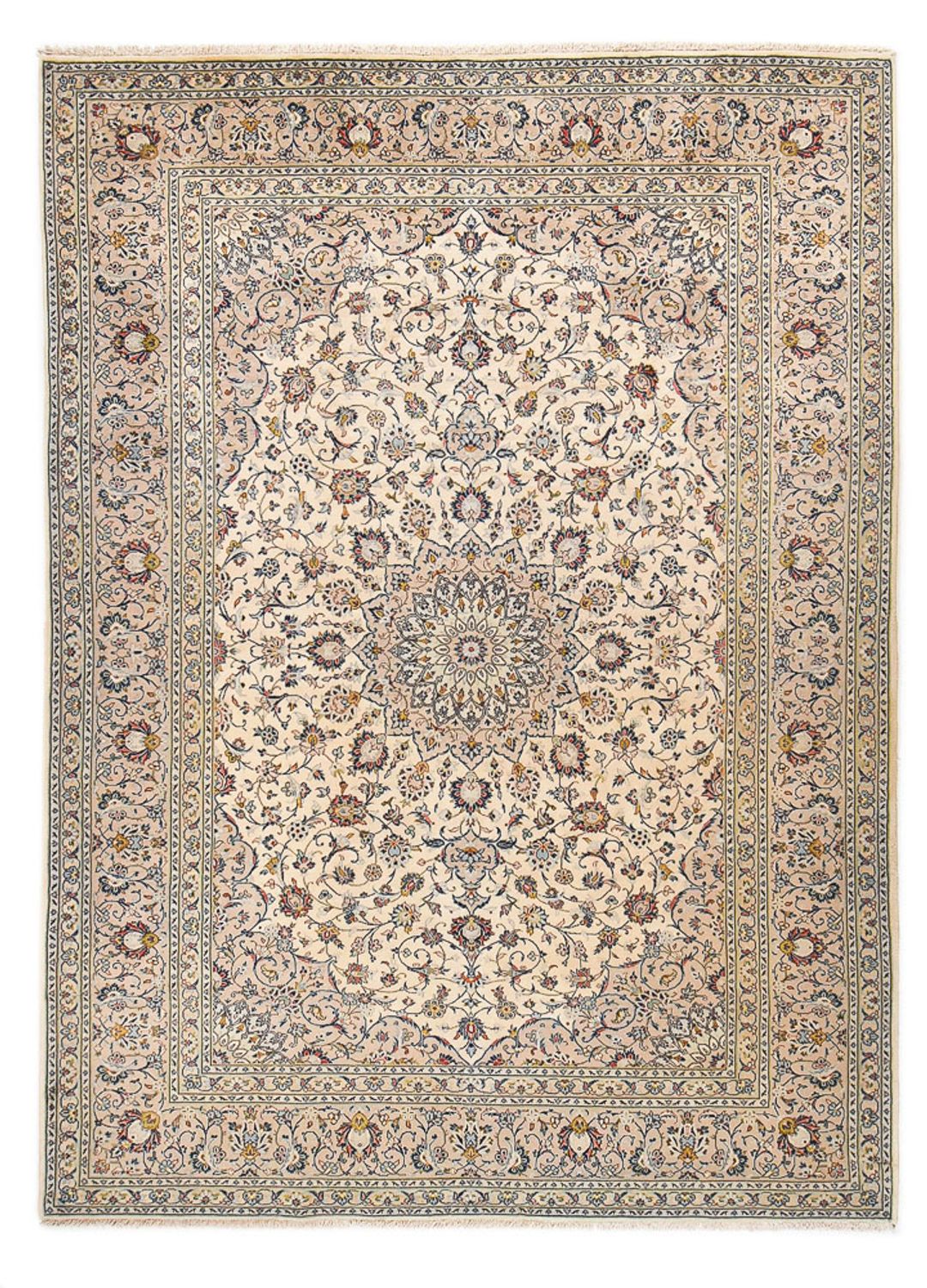 Perzisch tapijt - Keshan - Koninklijke - 347 x 246 cm - zand