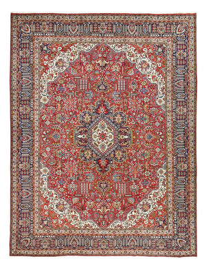 Perzisch tapijt - Tabriz - Royal - 394 x 300 cm - rood