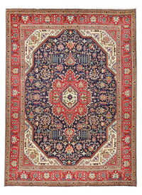 Perzisch tapijt - Tabriz - Royal - 412 x 303 cm - donkerblauw