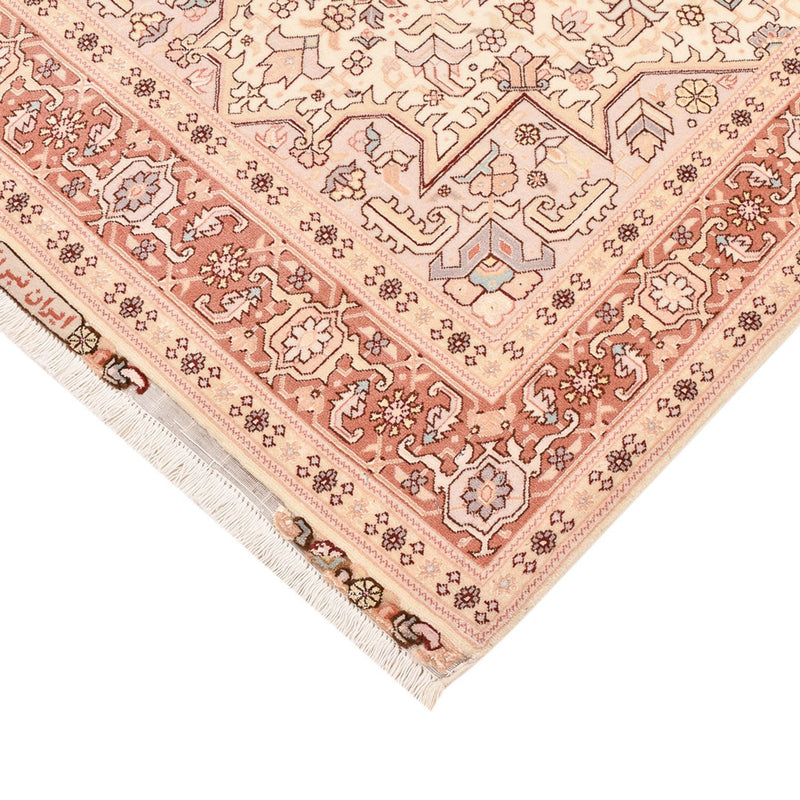 Perzisch tapijt - Tabriz - Royal - 153 x 100 cm - licht beige