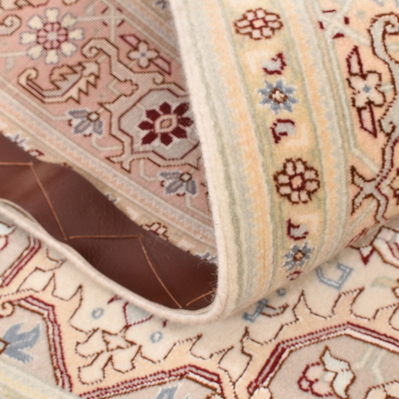 Perzisch tapijt - Tabriz - Royal - 148 x 100 cm - licht beige