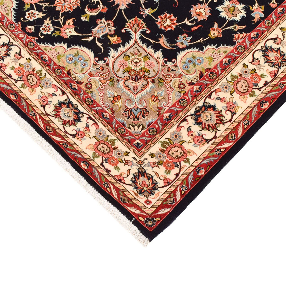 Perzisch tapijt - Tabriz - Royal - 203 x 142 cm - donkerrood