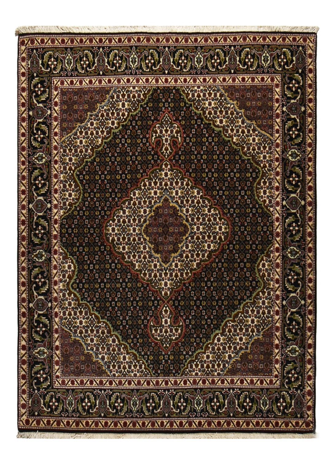 Perzisch tapijt - Tabriz - Royal - 202 x 150 cm - donkerbruin
