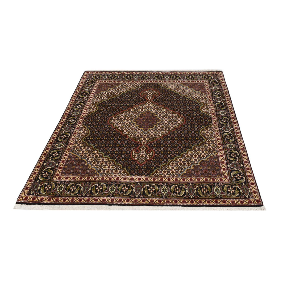 Perzisch tapijt - Tabriz - Royal - 202 x 150 cm - donkerbruin