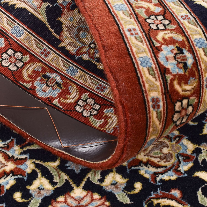 Loper Perzisch tapijt - Ghom - Koninklijk - 196 x 54 cm - donkerblauw