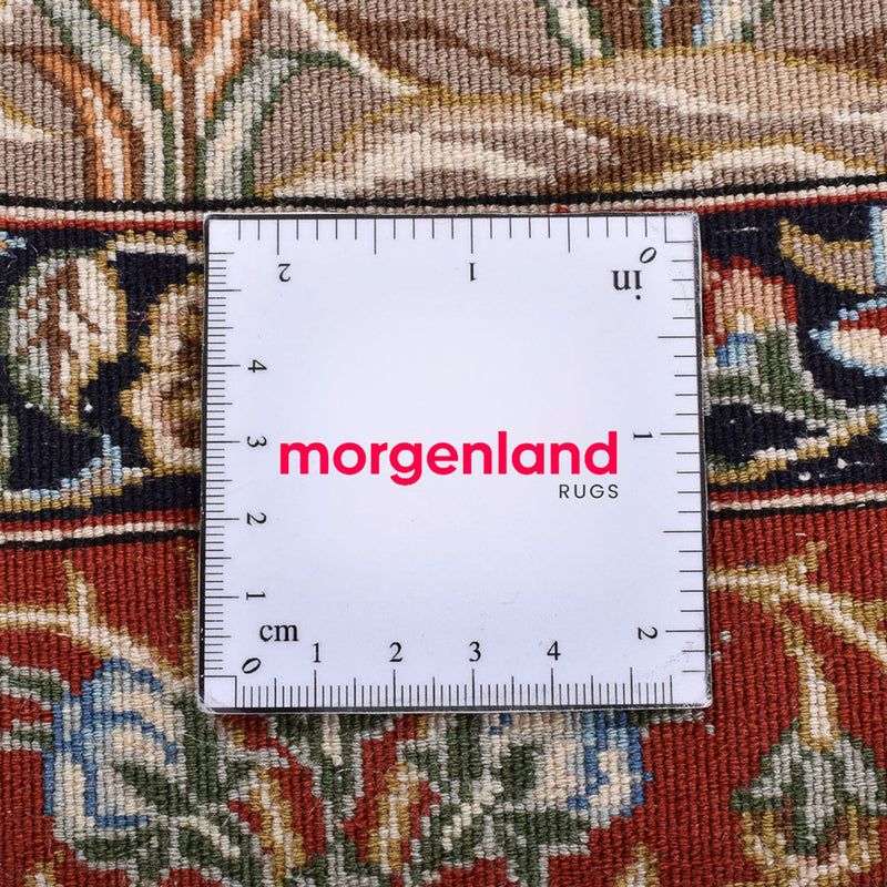 Perzisch tapijt - Ghom - Koninklijk - 201 x 129 cm - licht beige