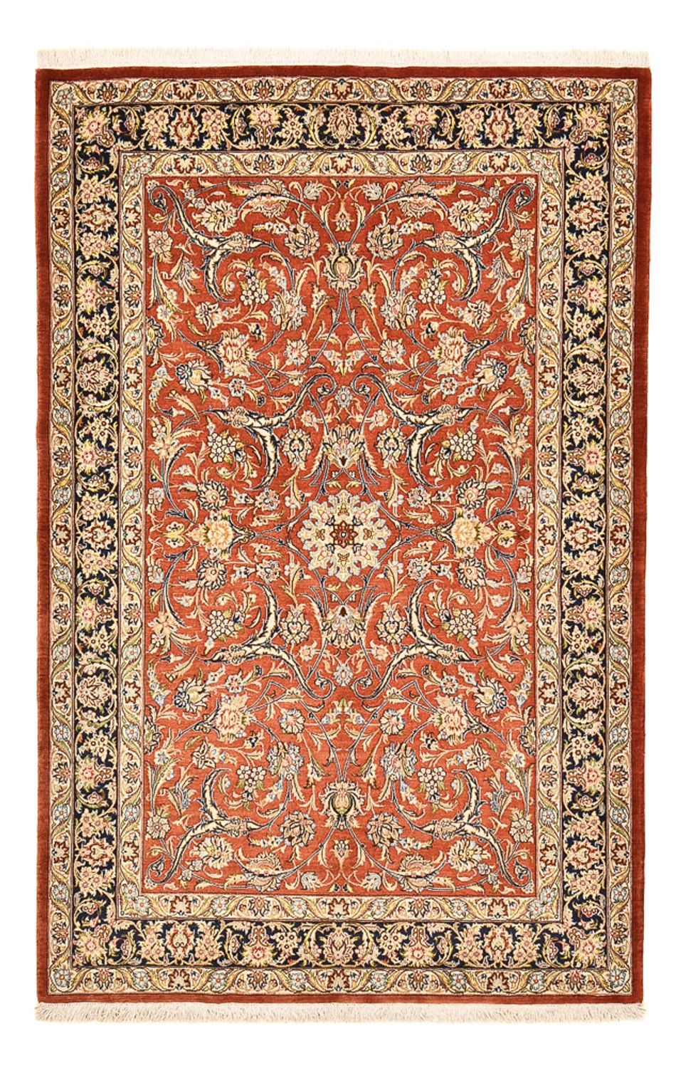 Perzisch tapijt - Ghom - Koninklijk - 207 x 134 cm - rood