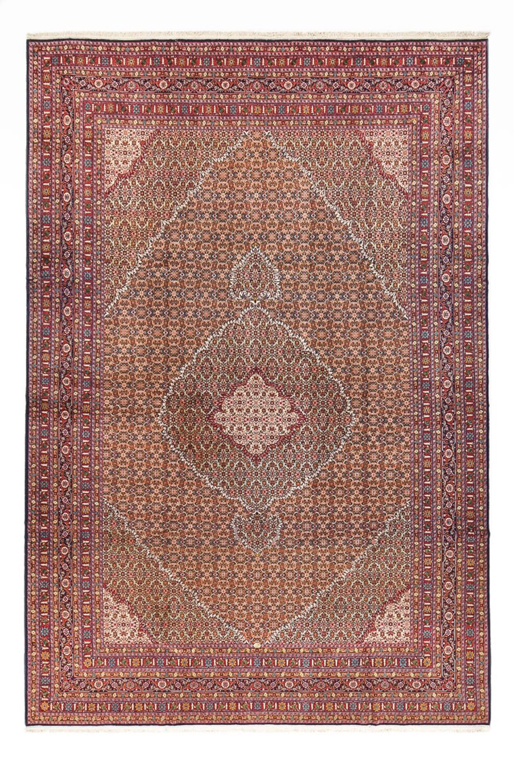 Perzisch tapijt - Tabriz - 416 x 284 cm - bordeauxrood