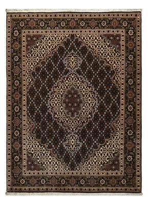 Perzisch tapijt - Tabriz - Royal - 196 x 148 cm - donkerbruin