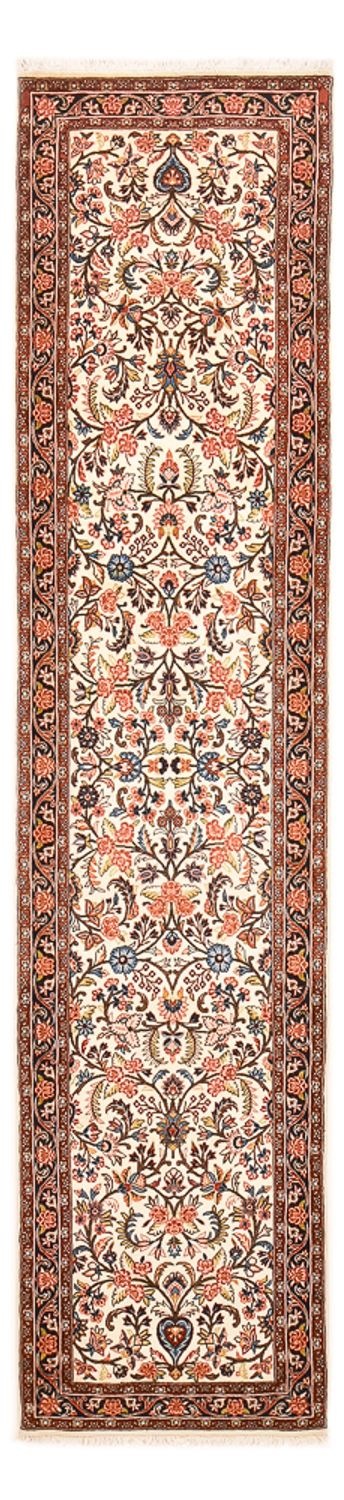 Loper Perzisch tapijt - Bijar - 328 x 73 cm - beige