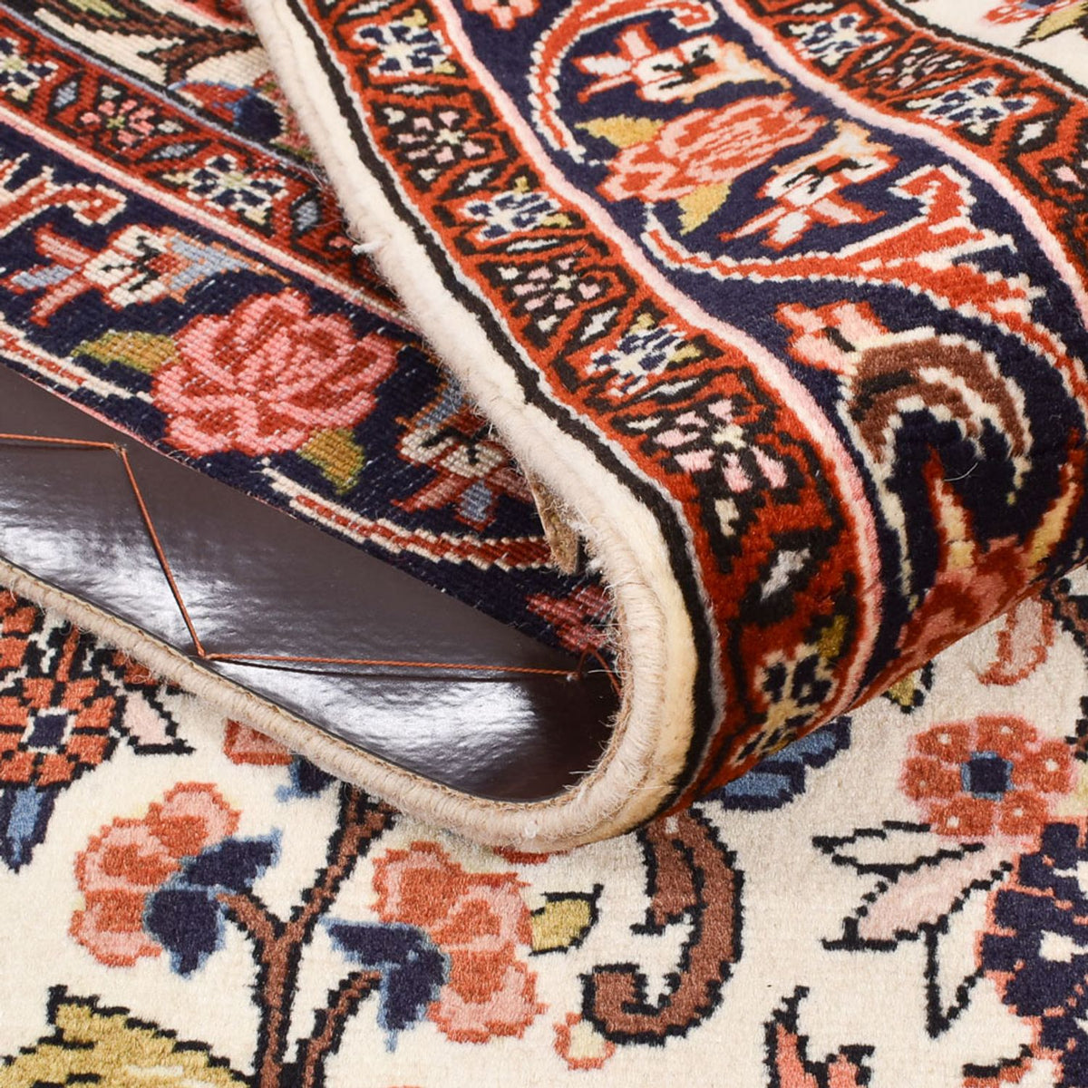 Loper Perzisch tapijt - Bijar - 328 x 73 cm - beige